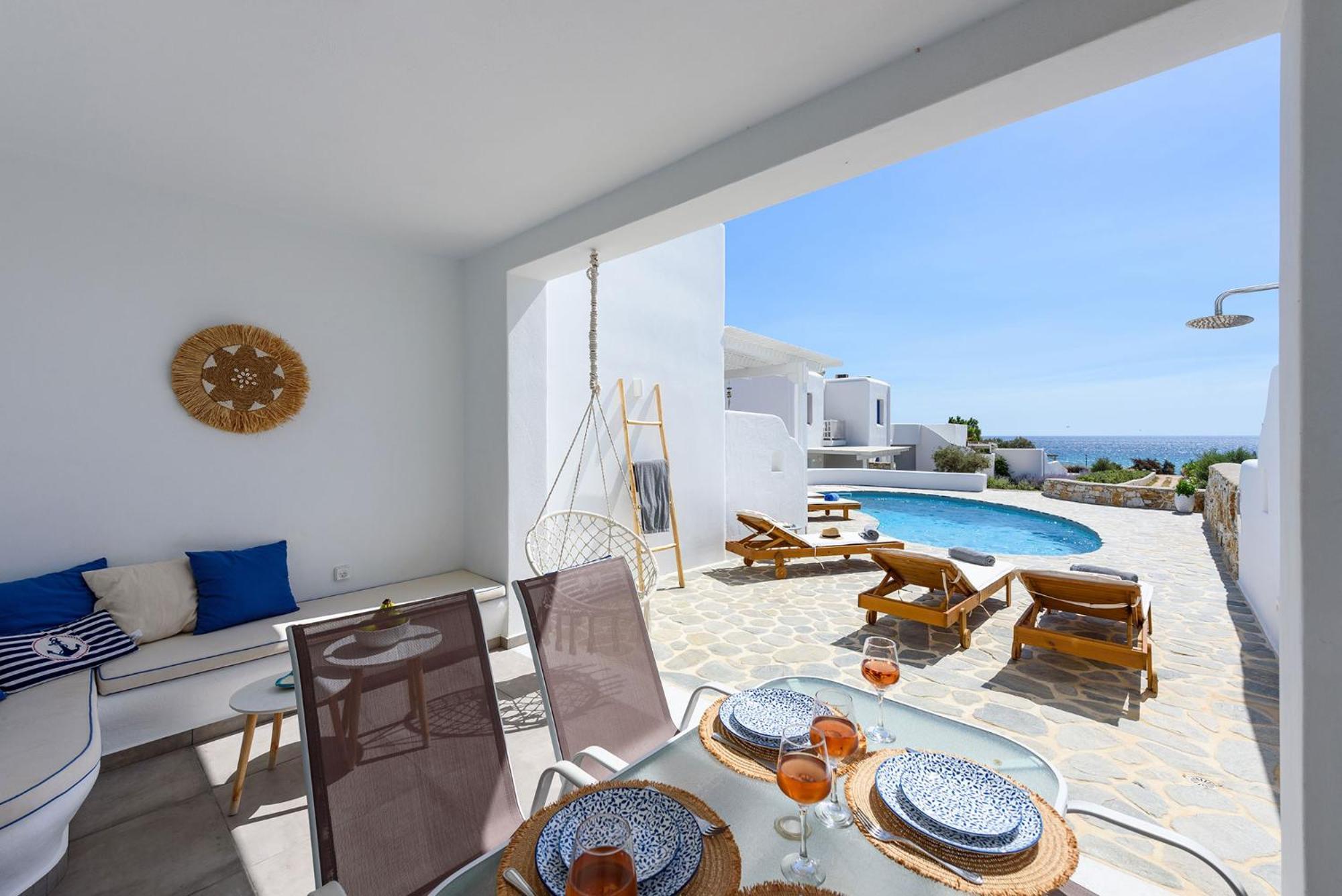 Helen Beach Front Luxury Villas Kastrákion المظهر الخارجي الصورة
